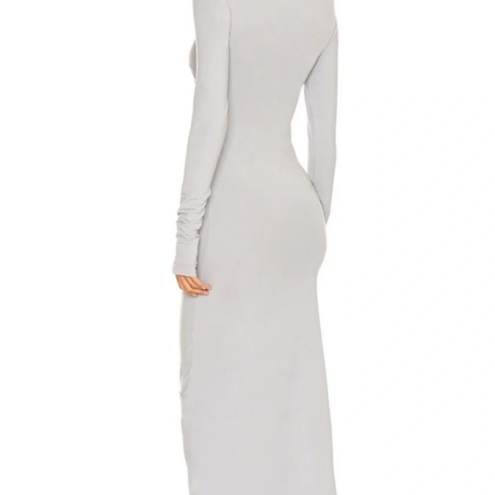 The Line by K Light Gray Long Sleeve Dress - Picture 3 of 4